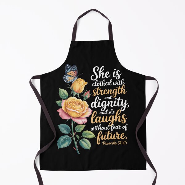 Item preview, Christian Bible Verse Butterfly Rose Flower Proverbs 31 25 designed and sold by duolastgend.