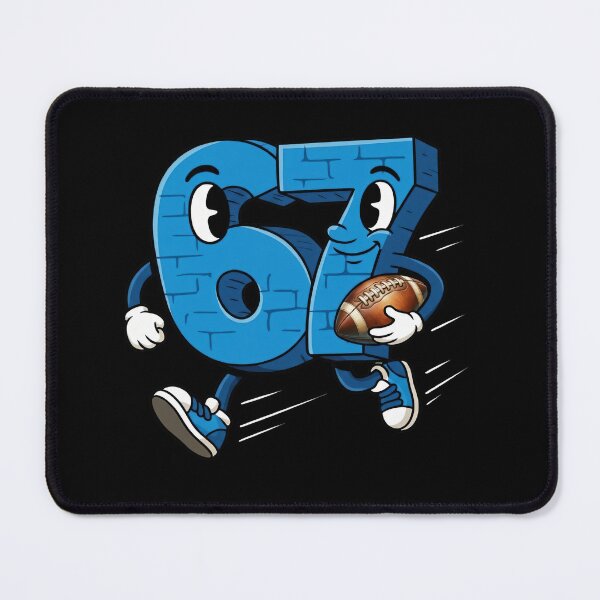 Item preview, Running Football Number 67 Six Seven Cartoon designed and sold by LashondaGreen89.