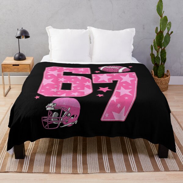 Item preview, Pink Star Football 67 Six Seven Girl Power Design designed and sold by LashondaGreen89.