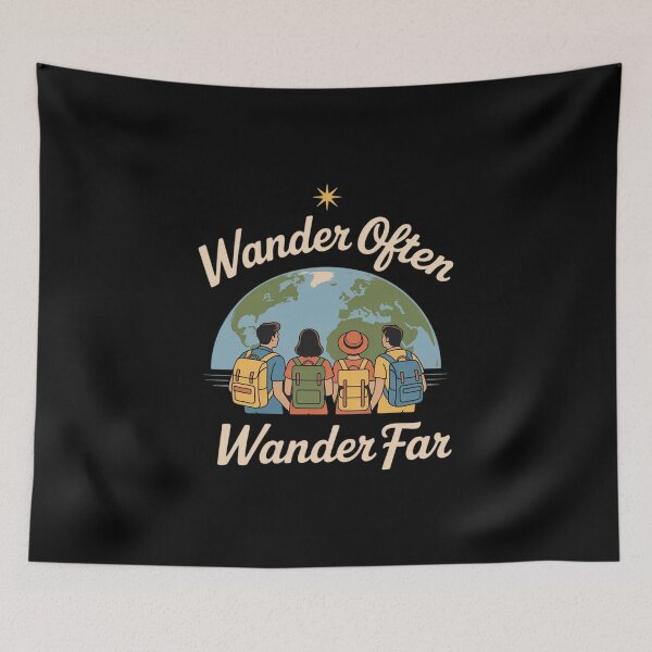 Item preview, Wander Often Wander Far Compass Map Travel designed and sold by imsamaharem.