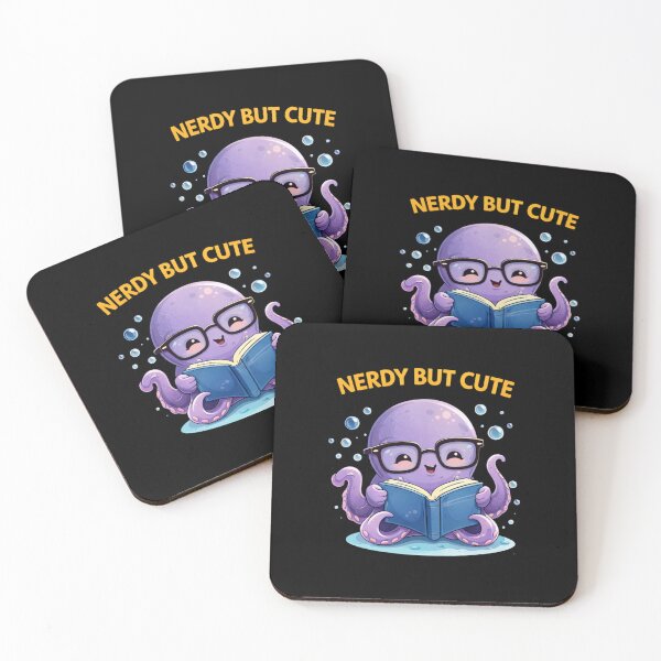 Item preview, Nerdy But Cute Octopus Reading designed and sold by Papier Atelier Art.