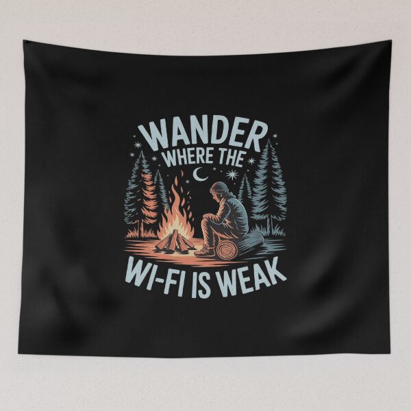 Item preview, Wander Where the Wi-Fi is Weak Cottagecore Forest designed and sold by imsamaharem.