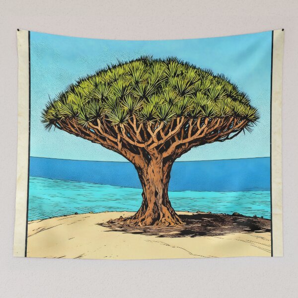 Item preview, Dragon Blood Tree Mexican Loteria Card designed and sold by ConcienciaEco.