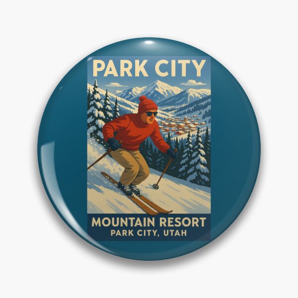Item preview, Park City Utah Ski Poster designed and sold by Halifaxartguy.