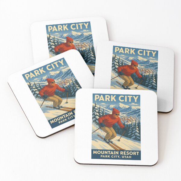 Item preview, Park City Utah Ski Poster designed and sold by Halifaxartguy.