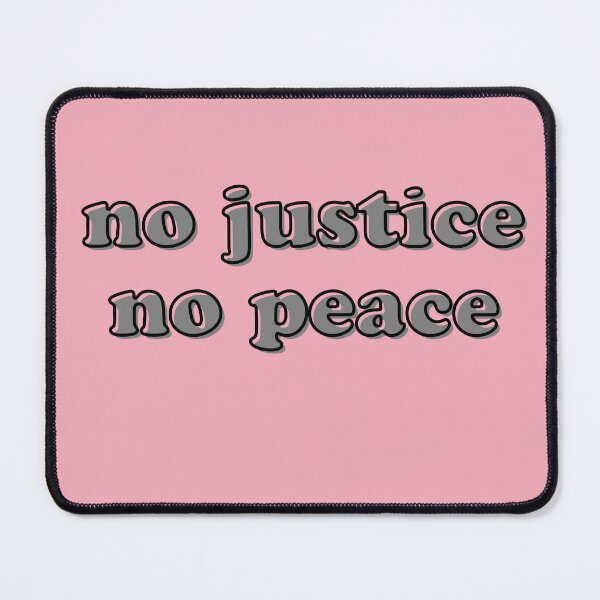 Item preview, no justice no peace (cooper font, splice effect) designed and sold by quinnhopp.