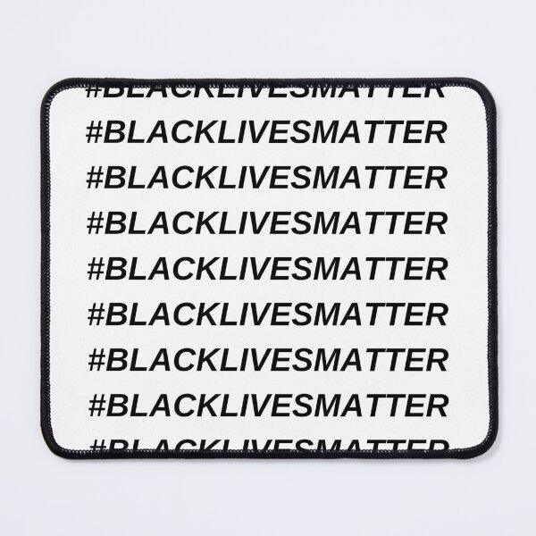 Item preview, #BlackLivesMatter repeat (black text) designed and sold by quinnhopp.