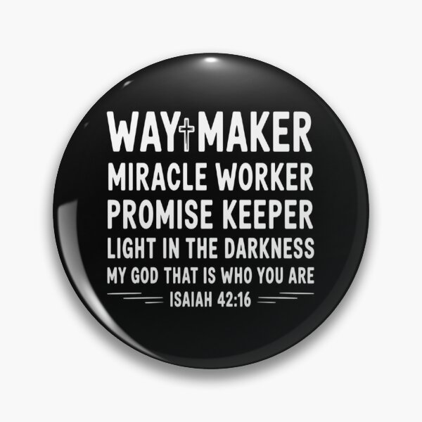 Item preview, Waymaker Miracle Worker Promise Keeper Christian Graphic designed and sold by imsamaharem.