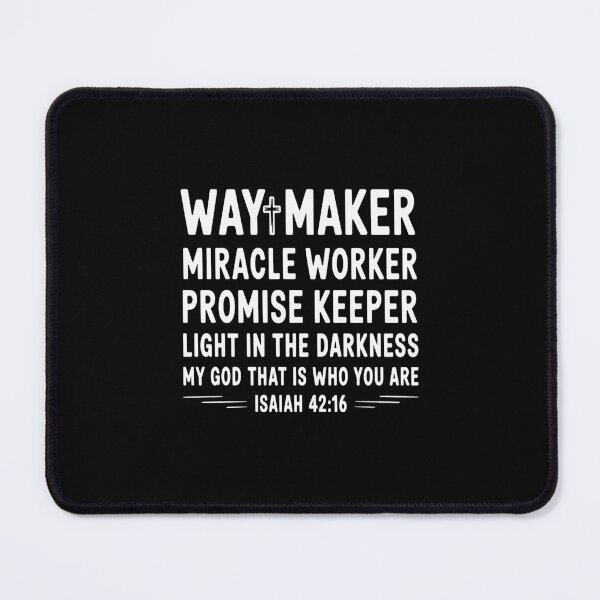 Item preview, Waymaker Miracle Worker Promise Keeper Christian Graphic designed and sold by imsamaharem.