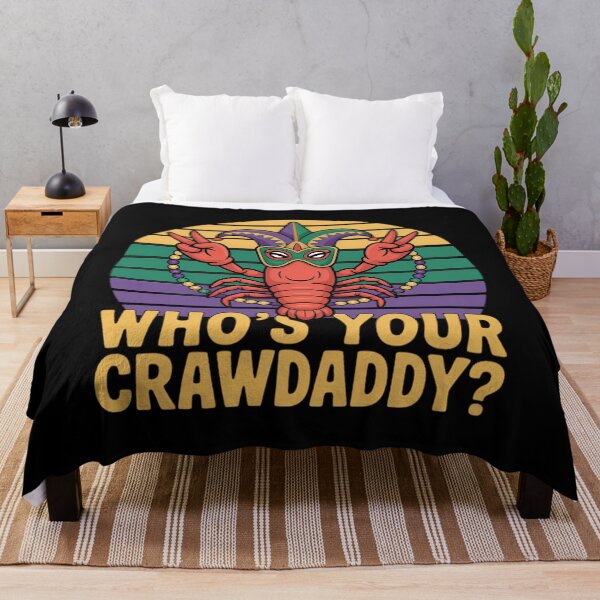 Item preview, Whos Your Crawdaddy Crawfish Funny Mardi Gras designed and sold by Morphologiona.