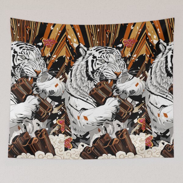 Item preview, Thunderstrike Tiger – Bold Graphic Illustration designed and sold by TreatLLC.