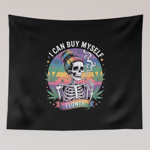 Item preview, Weed Marijuana Smoking 420 Cannabis I Can Buy Myself Flowers designed and sold by imsamaharem.