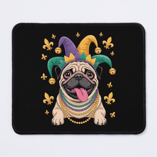 Item preview, Pug Dog Mardi Gras designed and sold by Morphologiona.