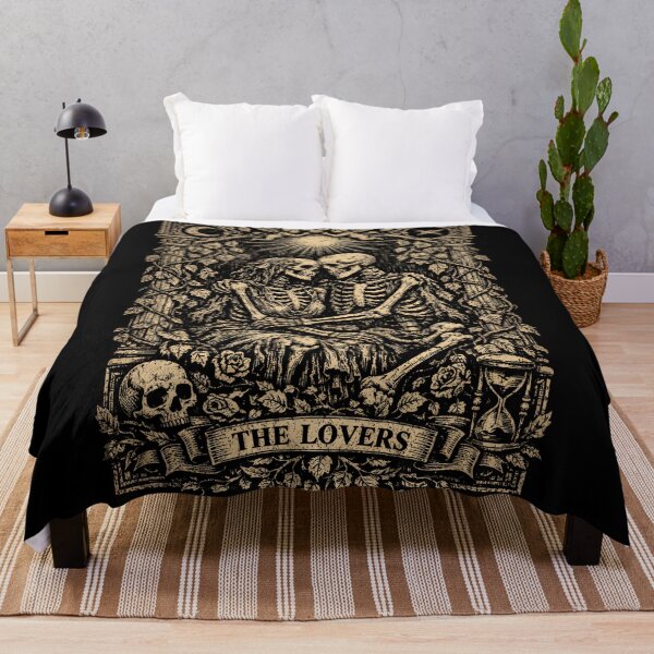 Item preview, The Lovers Tarot – Gothic Skeleton Romance designed and sold by Mouraludia.