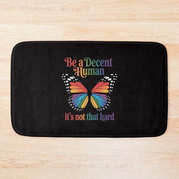 Item preview, Be A Decent Human It's Not That Hard Butterfly LGBTQ Pride designed and sold by tlallimicrichi.