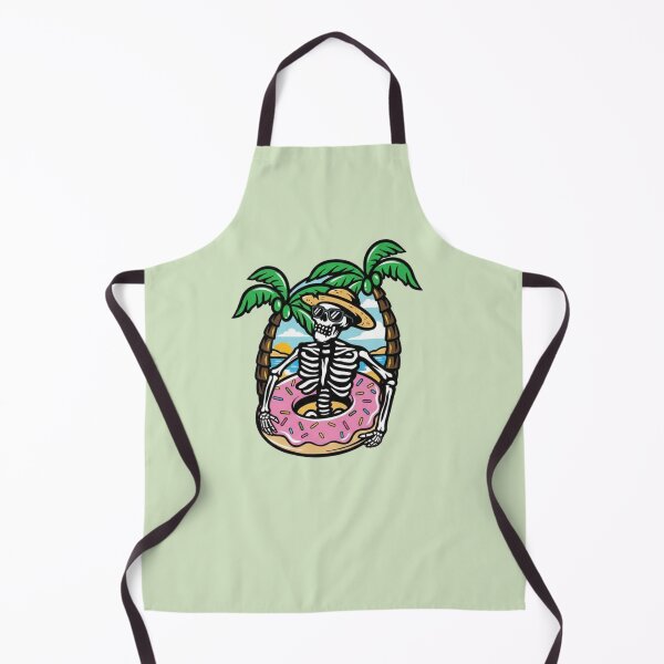Item preview, A funny skeleton relaxing on the beach designed and sold by LuloCreative.