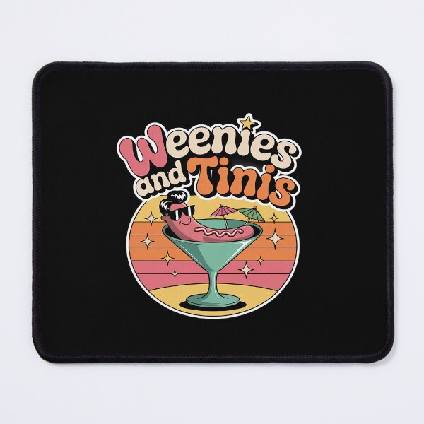 Item preview, Weenies and Tinis Hotdog Martini Party Pun designed and sold by imsamaharem.