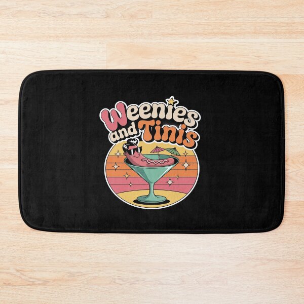 Item preview, Weenies and Tinis Hotdog Martini Party Pun designed and sold by imsamaharem.