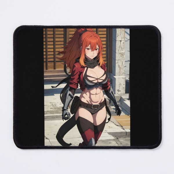 Item preview, Surena Lysandra Red Hair Warrior Anime Mercenary Art designed and sold by iloveanimechibi.