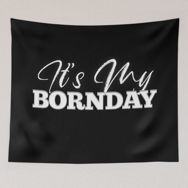 Item preview, It's My Bornday - Sporty Varsity Outline Streetwear designed and sold by Teeshart.