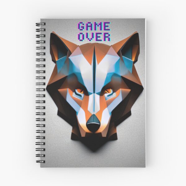 Item preview, Wolf Portrait Game Over Design designed and sold by Kari2023.