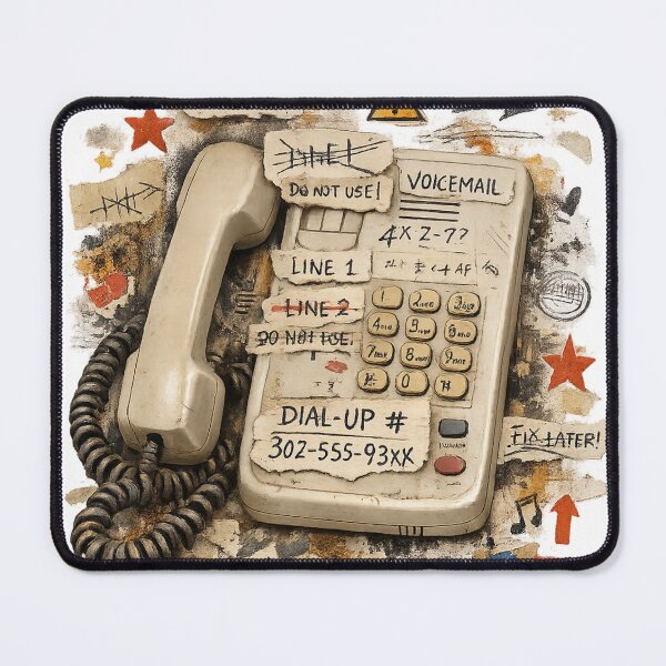 Item preview, Dial-Up Chaos – Retro 90s Internet Phone Nostalgia designed and sold by Backtrack Boutique.