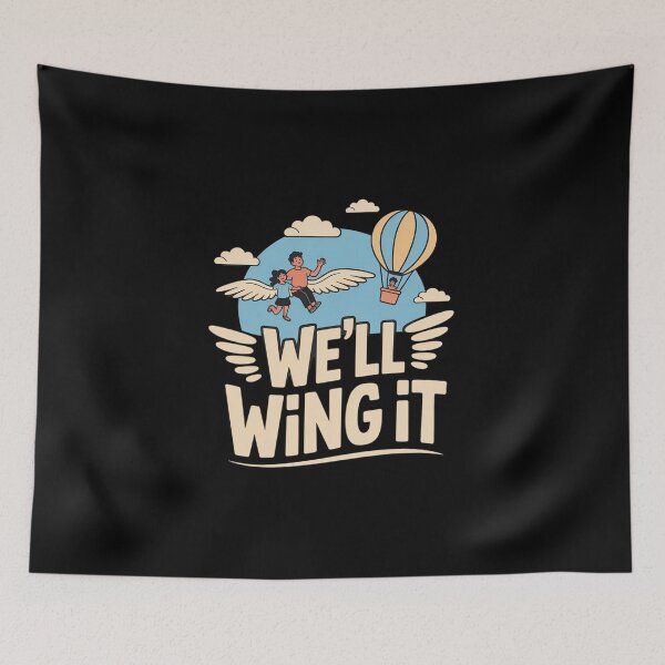 Item preview, We'll Wing It Squad Goals Jetpack Balloon Crew designed and sold by imsamaharem.
