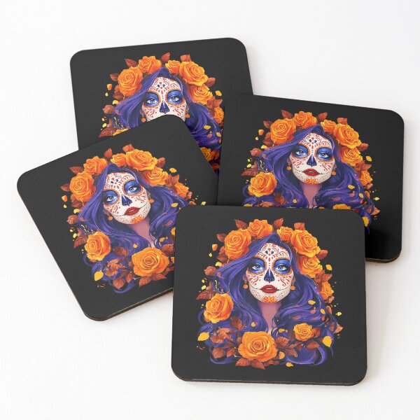 Item preview, De Los Muertos La Catrina Day Of The Dead Sugar Skull Women designed and sold by cordfried3h.