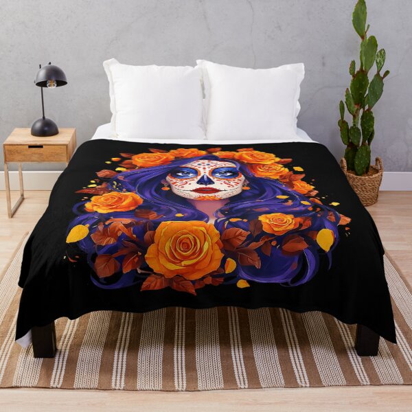 Item preview, De Los Muertos La Catrina Day Of The Dead Sugar Skull Women designed and sold by cordfried3h.