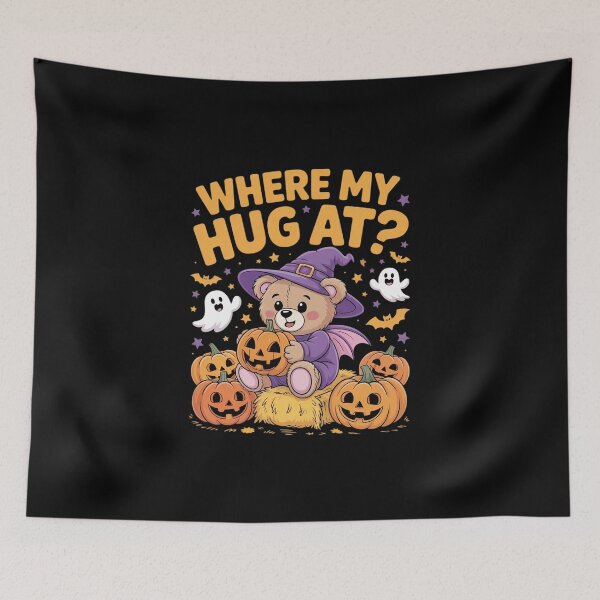 Item preview, Where My Hug at Cute Halloween Bear Spooky designed and sold by imsamaharem.