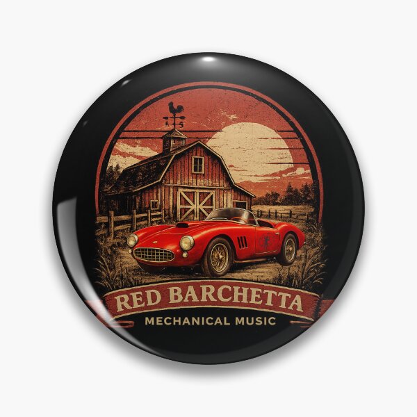 Item preview, Red Barchetta – Mechanical Music Vintage Car Art designed and sold by The-Jerk-Store.