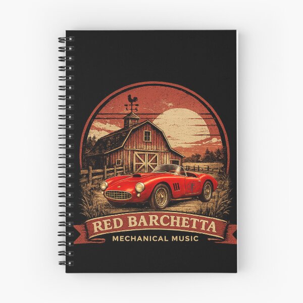 Item preview, Red Barchetta – Mechanical Music Vintage Car Art designed and sold by The-Jerk-Store.