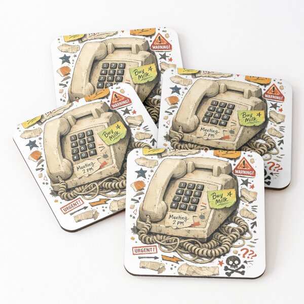 Item preview, 90s Dial-Up Phone Nostalgia – Retro Landline Aesthetic Art designed and sold by Backtrack Boutique.