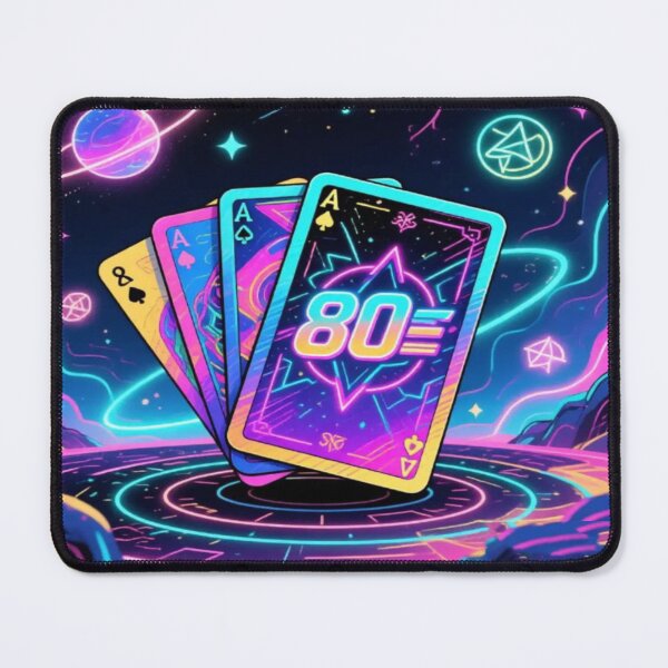 Item preview, Neon 80s Playing Cards – Retro Synthwave Poker Aesthetic designed and sold by Cristhian Almanza.