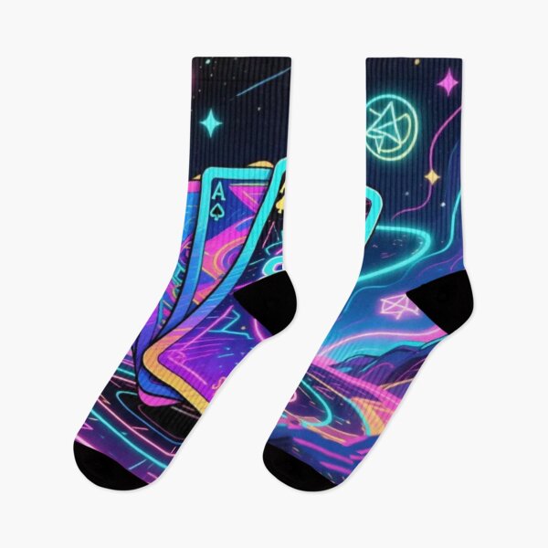 Item preview, Neon 80s Playing Cards – Retro Synthwave Poker Aesthetic designed and sold by Cristhian Almanza.
