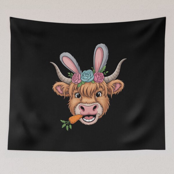 Item preview, Happy Easter Heifer, Happy Easter Y'All, Easter Cute Bunny designed and sold by JonathalIngham.
