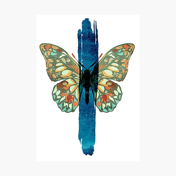 Item preview, Mariposa de acuarela de bruja: diseño bohemio y caprichoso designed and sold by DanniDan.