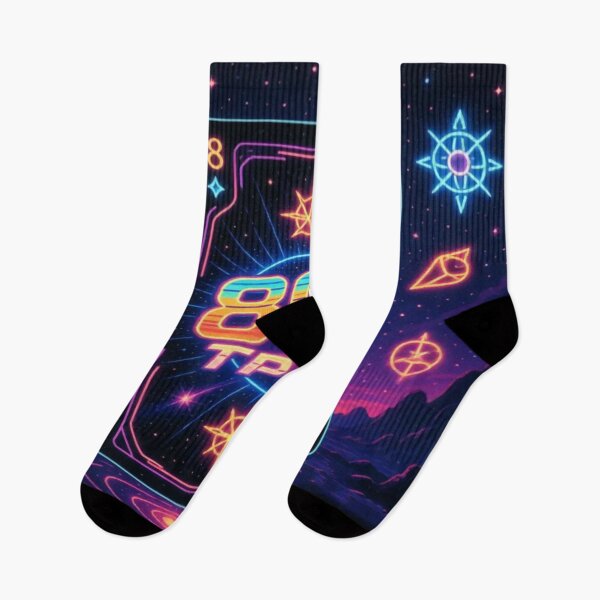 Item preview, 80s TPMs Neon Card – Retro Synthwave Typing Speed Art designed and sold by Cristhian Almanza.