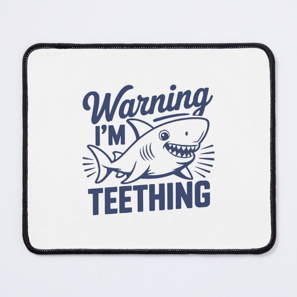 Item preview, Warning I’m Teething Funny Baby Shark Toddler designed and sold by gunaone-design.