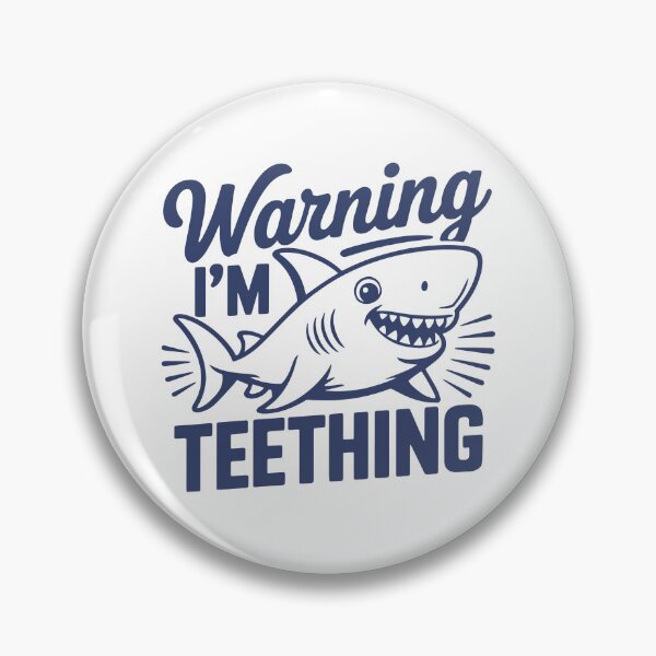Item preview, Warning I’m Teething Funny Baby Shark Toddler designed and sold by gunaone-design.