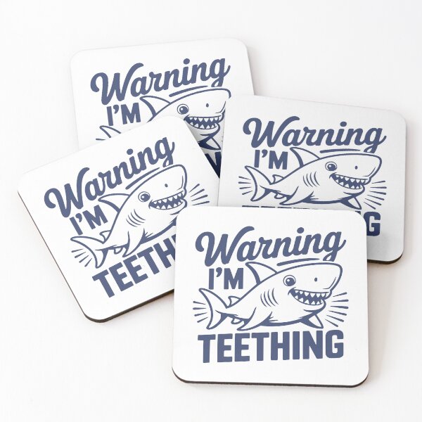 Item preview, Warning I’m Teething Funny Baby Shark Toddler designed and sold by gunaone-design.
