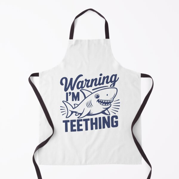 Item preview, Warning I’m Teething Funny Baby Shark Toddler designed and sold by gunaone-design.