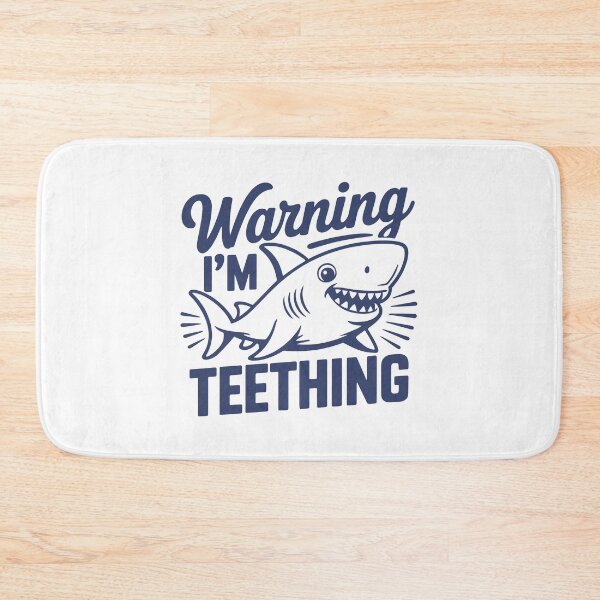 Item preview, Warning I’m Teething Funny Baby Shark Toddler designed and sold by gunaone-design.