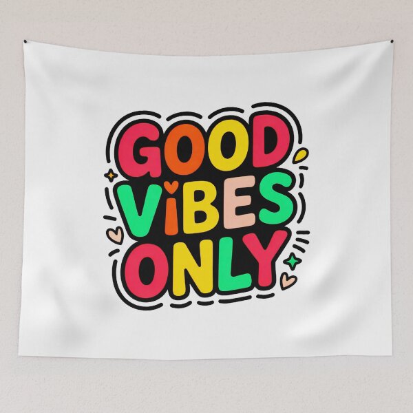 Item preview, Colorful Good Vibes Sticker  designed and sold by SteezeeStore.