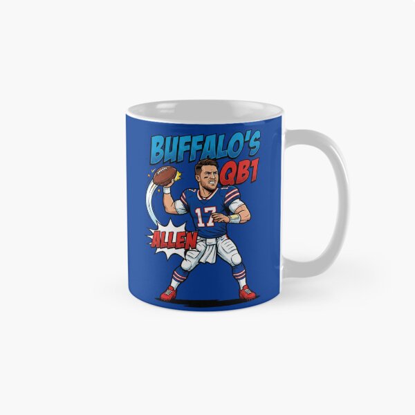 Item preview, Buffalo's QB1 Josh Allen Football Art designed and sold by Bizu digitalart..