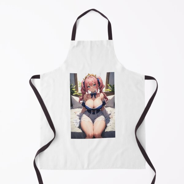 Item preview, Cute Anime Girl in Royal Blue Maid Dress – Pink Twintails Aesthetic Art designed and sold by iloveanimechibi.
