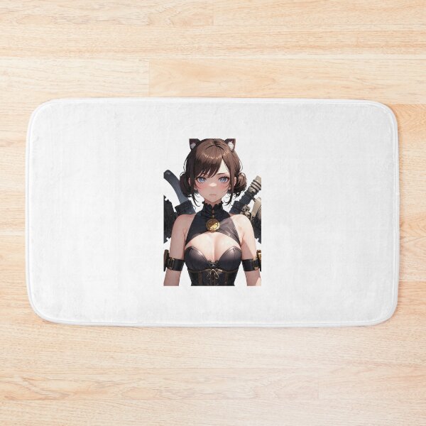 Item preview, Cyberpunk Anime Cat Girl – Futuristic Mecha Warrior Tactical Art designed and sold by iloveanimechibi.