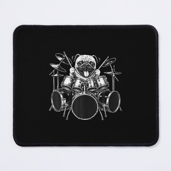 Item preview, Pug Playing Drums Drummer Dog Lover designed and sold by cordfried3h.