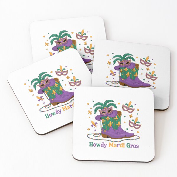 Item preview, Howdy Mardi Gras Cowboy Boots Mardi Gras designed and sold by JonathalIngham.