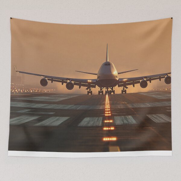 Item preview, Boeing 747 Night Runway Glow designed and sold by Skyframe Aviation.